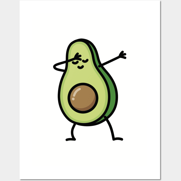 Avocado dab dabbing Wall Art by LaundryFactory